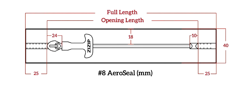 #8 Airtight Zipper