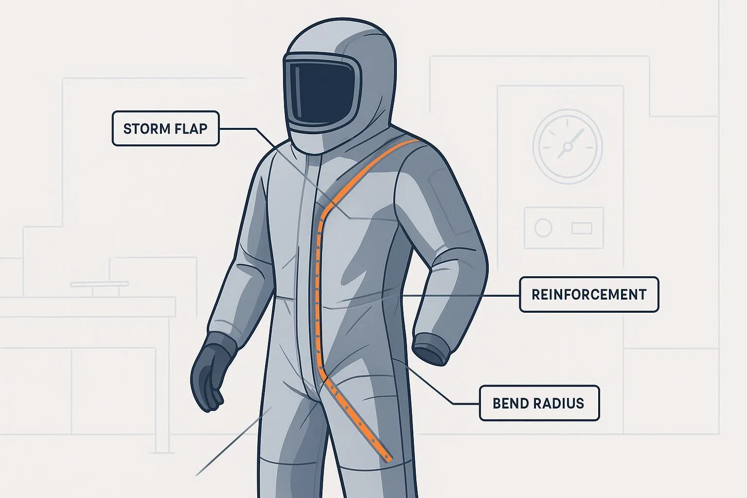 Best Practices for Zipper Route Sealing for Encapsulated Protective Suits