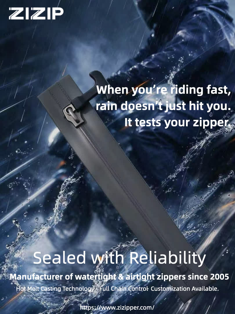 Motorcycle Raincoat Waterproofing Not Up to Par? Don’t Overlook the Zipper Details.